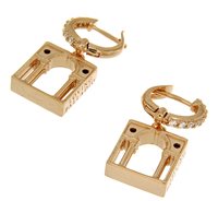 Orecchini Loving Palladio  Donna 3D in Argento Zircone ORR04 SERLIANA - ORR04 SERLIANA